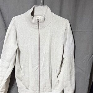 J. Crew Light Gray Ribbed Jacket